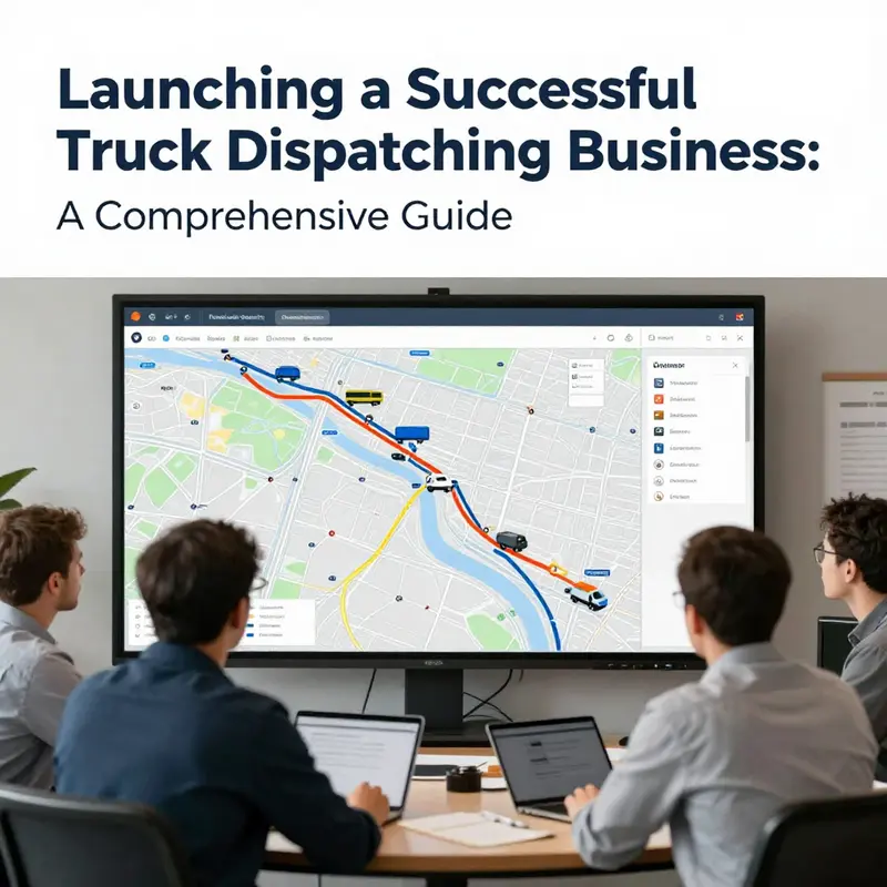 A modern control room illustrating the technical foundation necessary for effective truck dispatching.