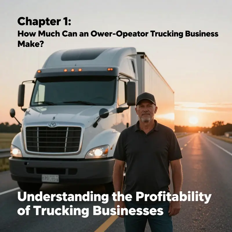 An owner-operator stands by their truck, embodying the independence and potential financial success of trucking.
