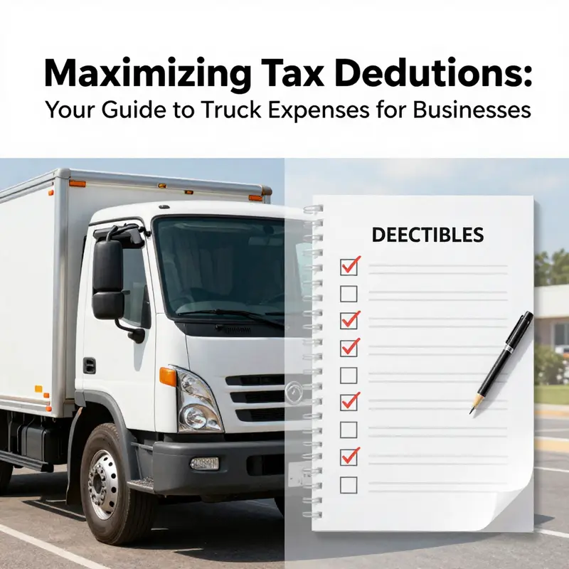 An executive analyzing truck-related expenses to maximize business deduction strategies.