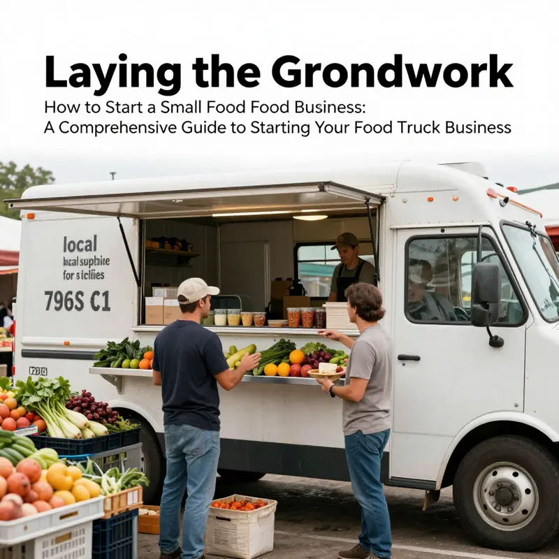 Entrepreneurs conceptualizing their food truck business plan with strategic documents and visuals.