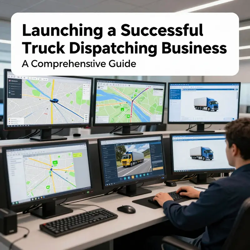 A modern control room illustrating the technical foundation necessary for effective truck dispatching.