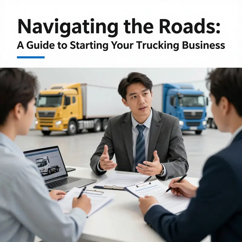 Defining the vision and niche for a new trucking business.