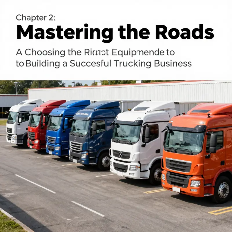 A business professional analyzing a trucking business plan, showcasing the importance of strategic planning.