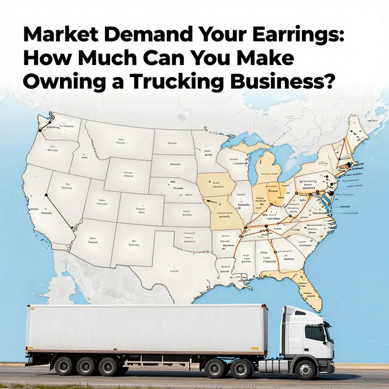 A successful owner-operator showcasing their truck, symbolizing the revenue opportunities within the trucking business.