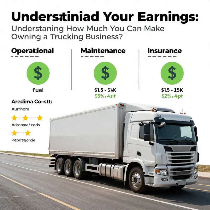 A successful owner-operator showcasing their truck, symbolizing the revenue opportunities within the trucking business.