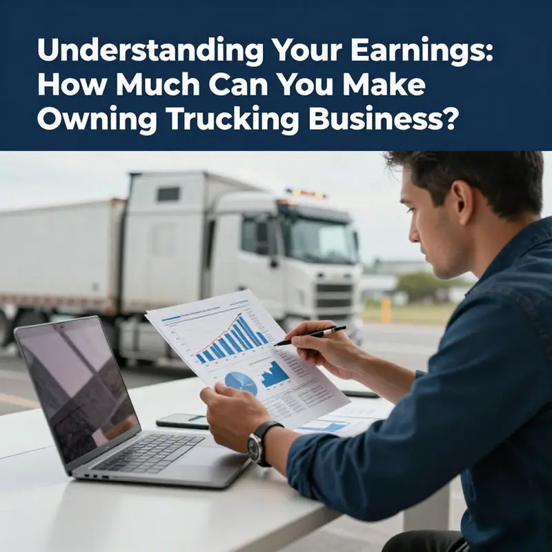 A successful owner-operator showcasing their truck, symbolizing the revenue opportunities within the trucking business.