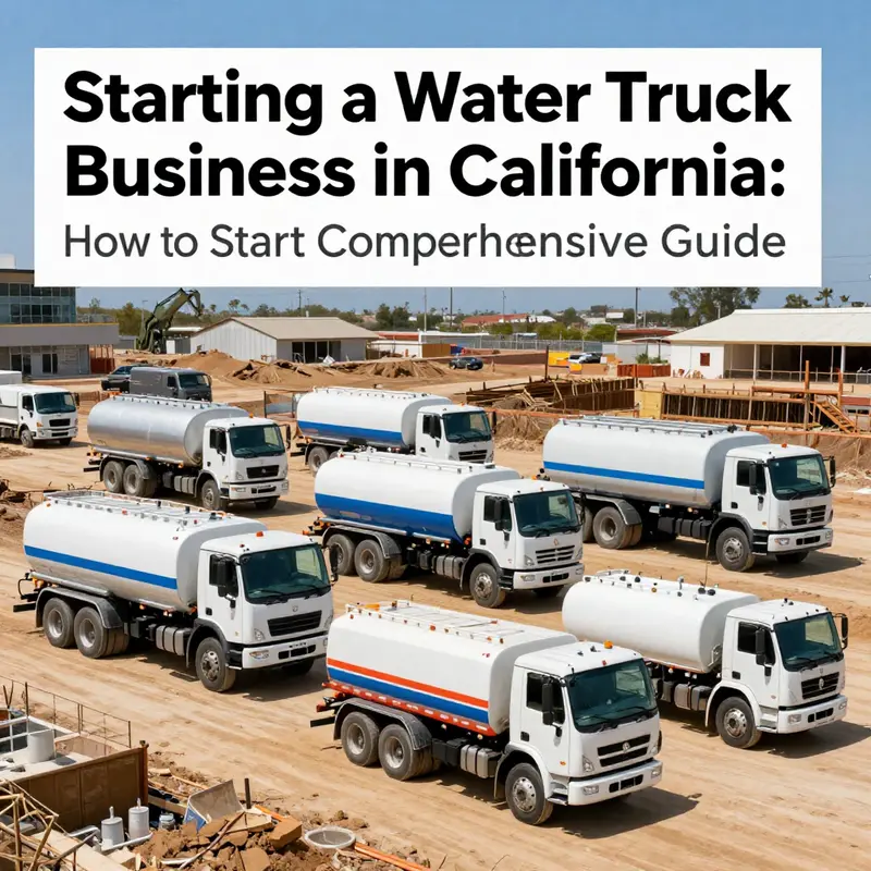Various water truck configurations tailored for different industry needs.