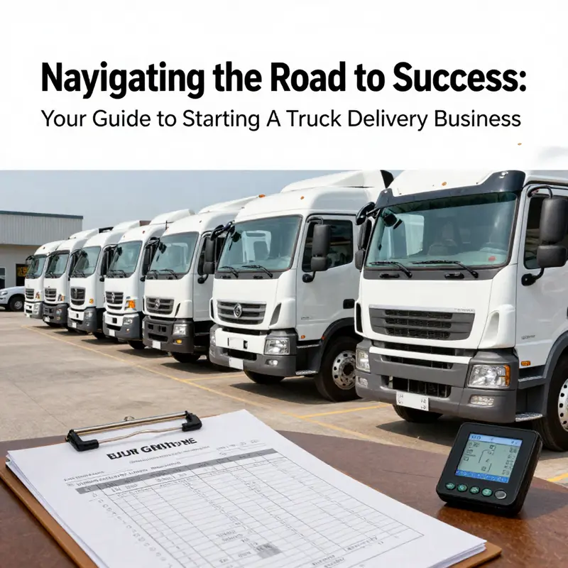 A team conducts market research to identify logistics opportunities before launching a truck delivery service.