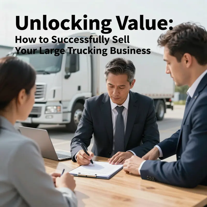An appraiser conducting a detailed valuation analysis of a trucking business.