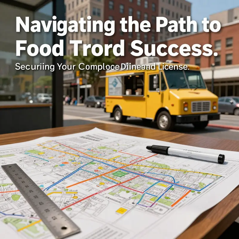 Registering your business is the first step in securing a food truck license.