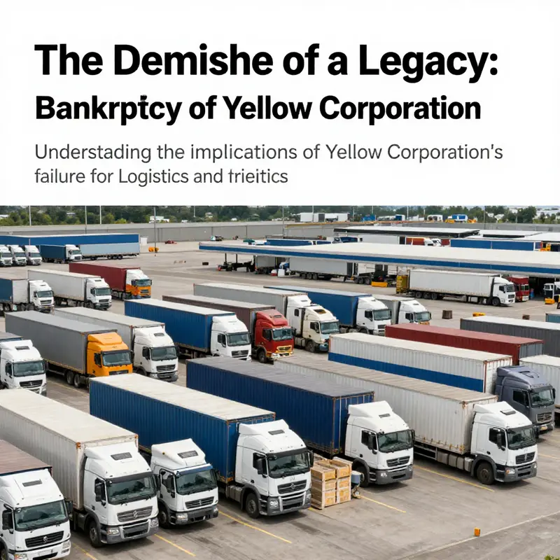 A vibrant logistics terminal with various trucks and shipping activities, depicting the thriving trucking industry.