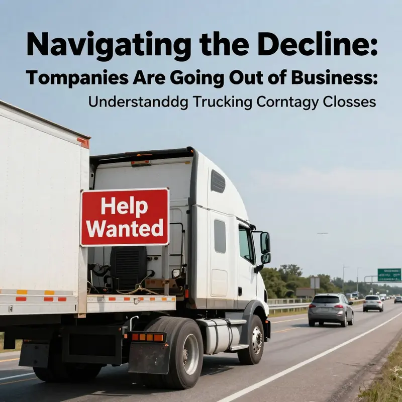 The visible signs of trucking company closures reflecting the industry’s ongoing challenges.