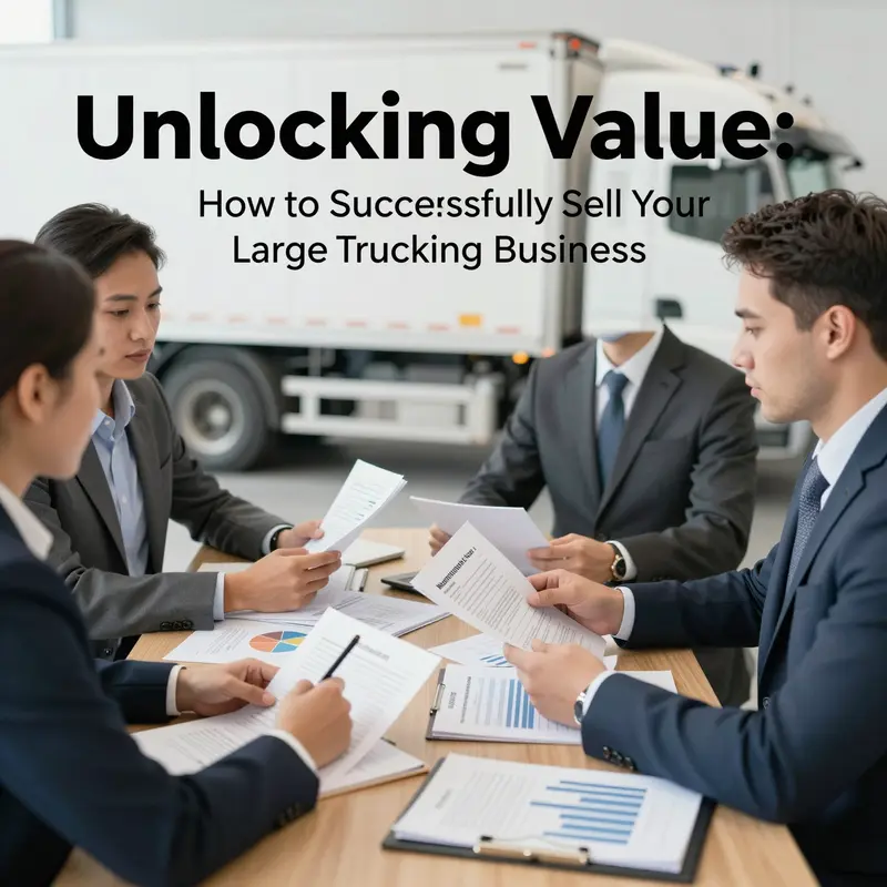 An appraiser conducting a detailed valuation analysis of a trucking business.