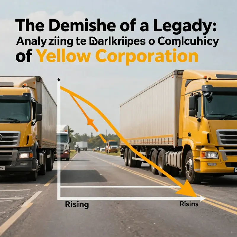 A Yellow Corporation terminal now closed, symbolizing the seismic change in the trucking industry.