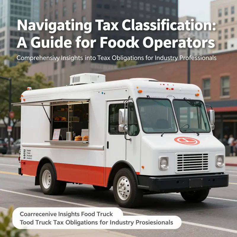 A contemporary food truck illustrating the dynamic nature of mobile food services and their tax obligations.