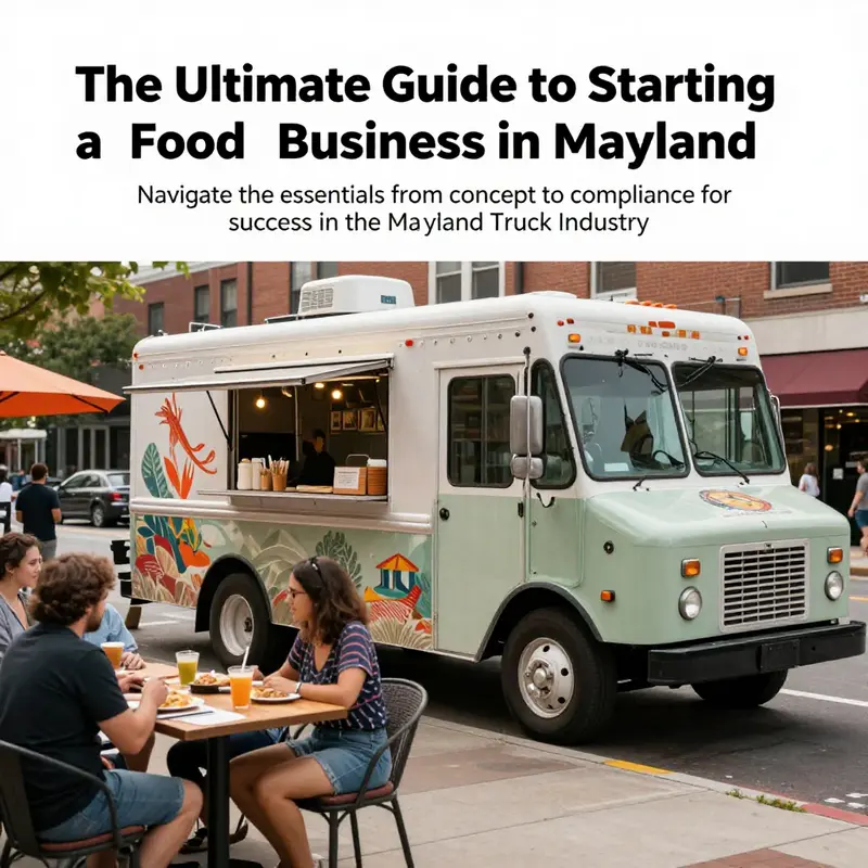 A food truck in a lively urban environment with customers enjoying their meals, representing the potential of starting a food truck business.