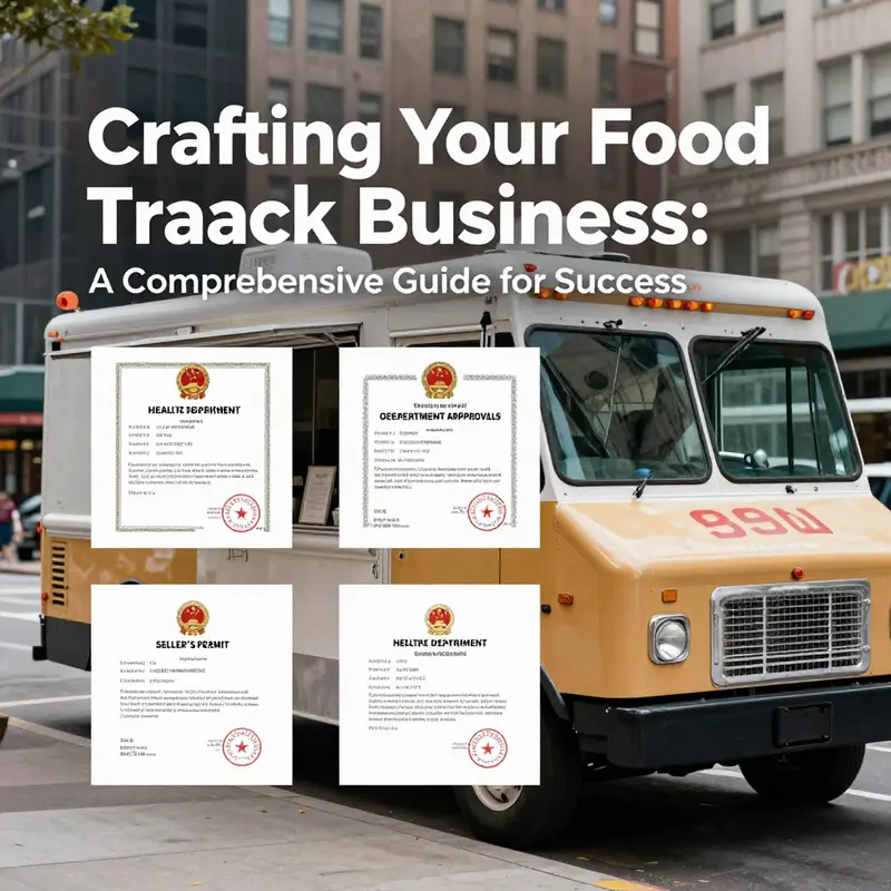 An organized workspace showcasing the essentials of constructing a robust food truck business plan.