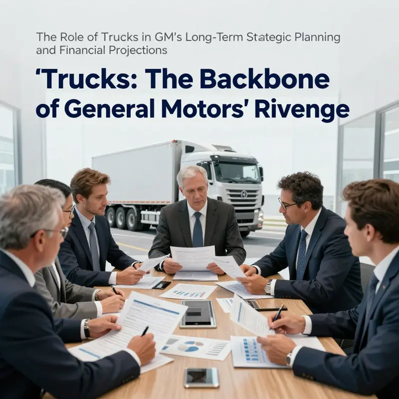 GM dealership featuring a diverse range of trucks, highlighting their role in the company’s revenue.