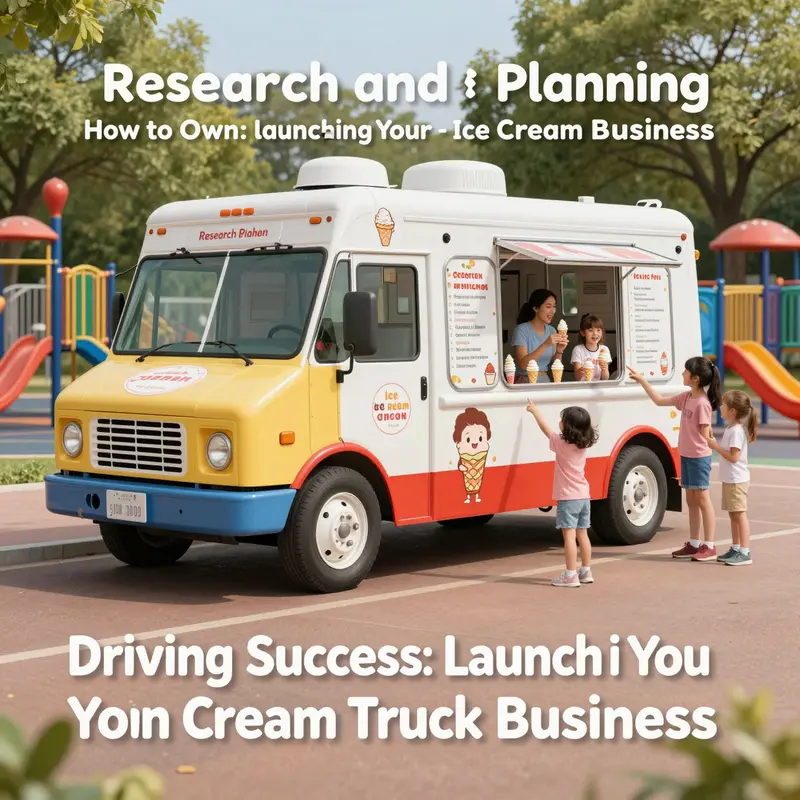 Researching local markets involves understanding high-traffic areas where ice cream trucks thrive.