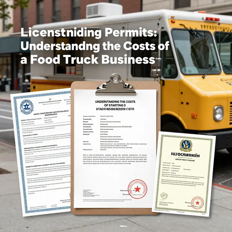 A food truck attracting customers, illustrating the various costs involved in setting up a successful business.