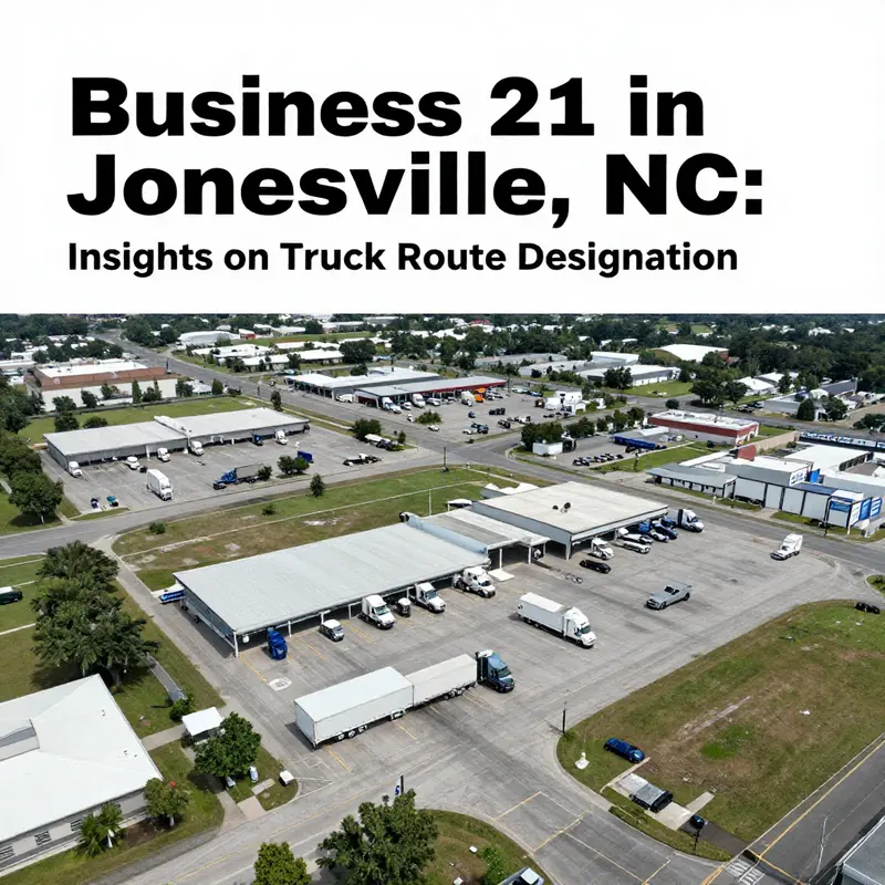 A detailed map depicting Business 21’s location in relation to U.S. Route 21.