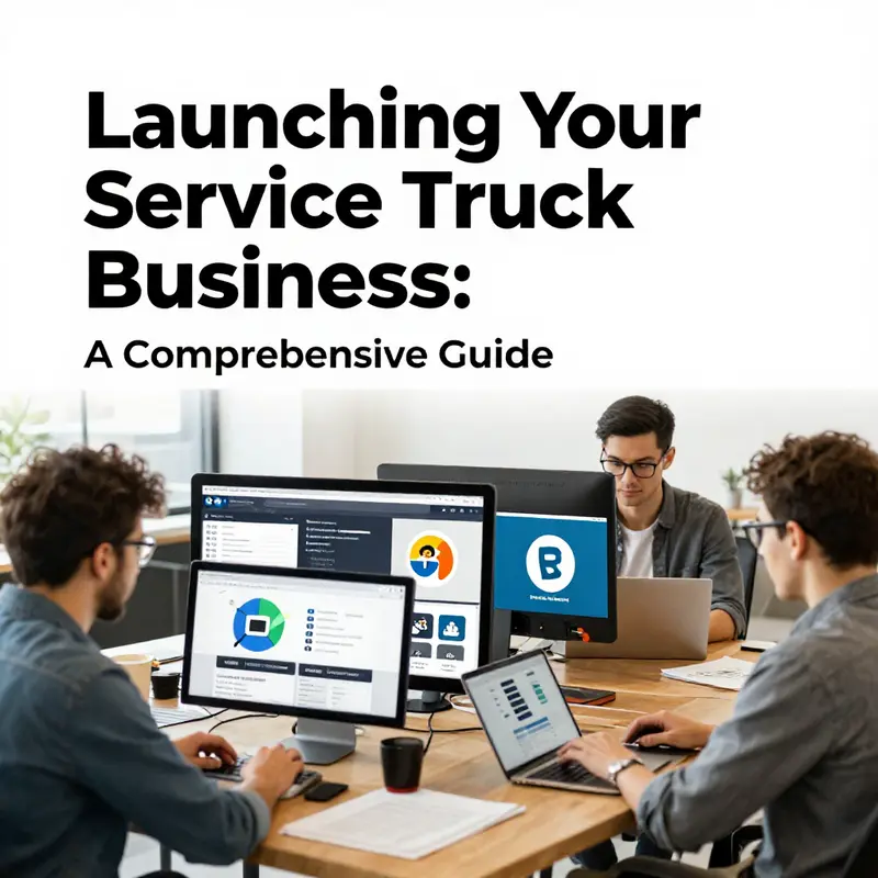 A strategic meeting illustrating the importance of niche identification for service truck businesses.