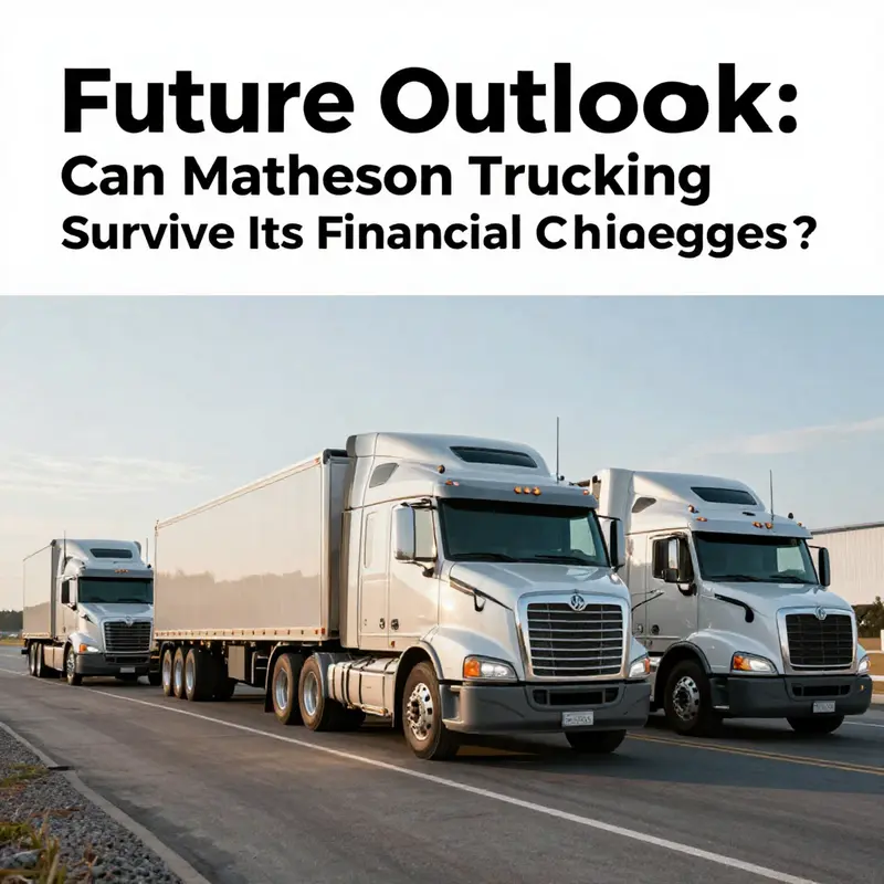 Matheson Trucking truck in urban operation signifying its ongoing business activities.
