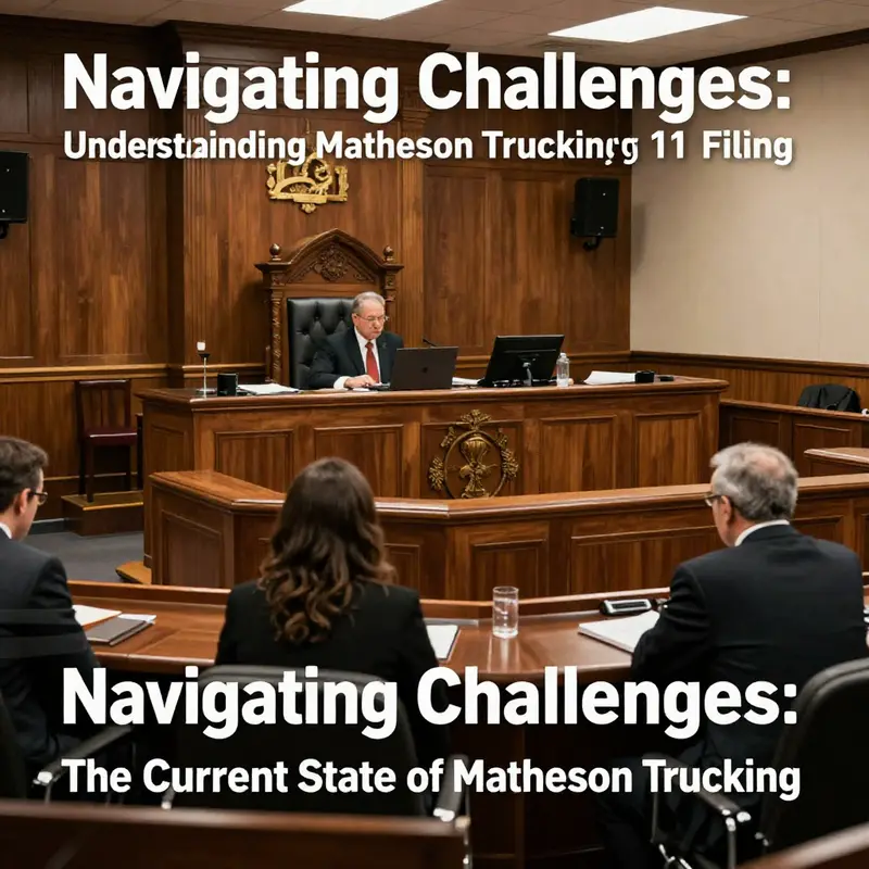 Matheson Trucking truck in urban operation signifying its ongoing business activities.