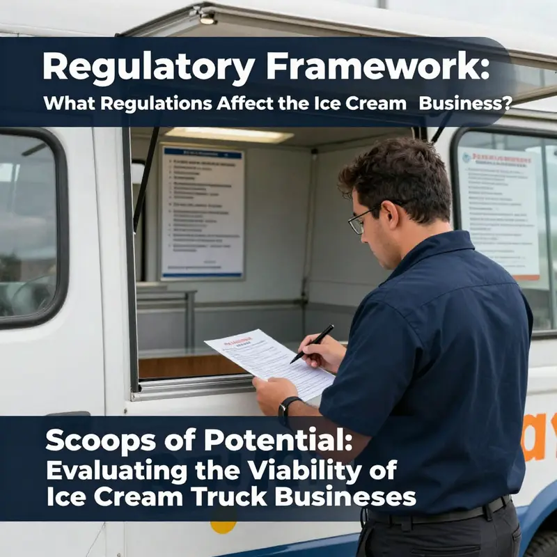 A lively market scene showcasing the appeal and engagement of an ice cream truck in a community setting.