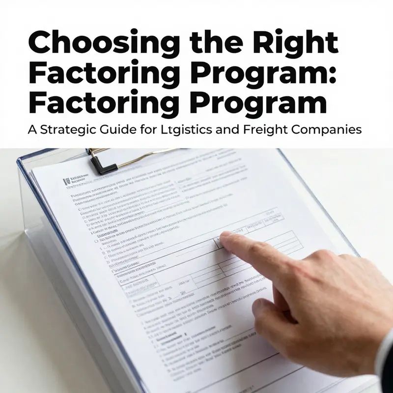 Visualizing the multifaceted needs of a trucking business in relation to factoring.