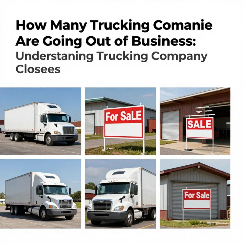 The visible signs of trucking company closures reflecting the industry’s ongoing challenges.