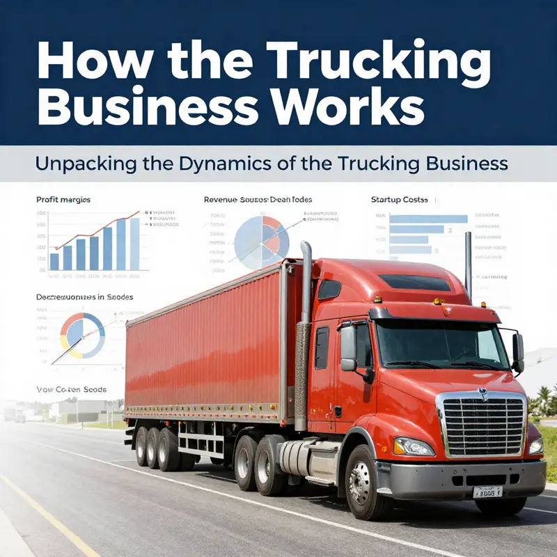 Visual representation of the trucking industry’s role in the supply chain, illustrating the transportation flow from manufacturers to consumers.