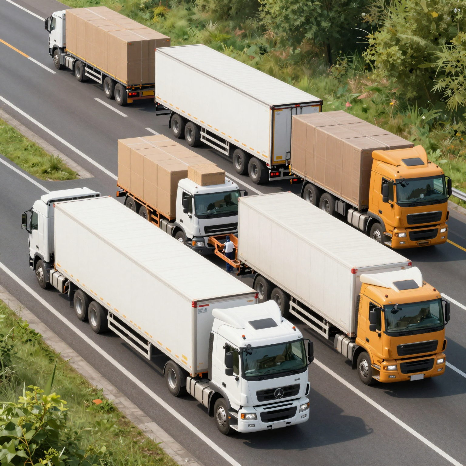 Trucking Operations Illustration