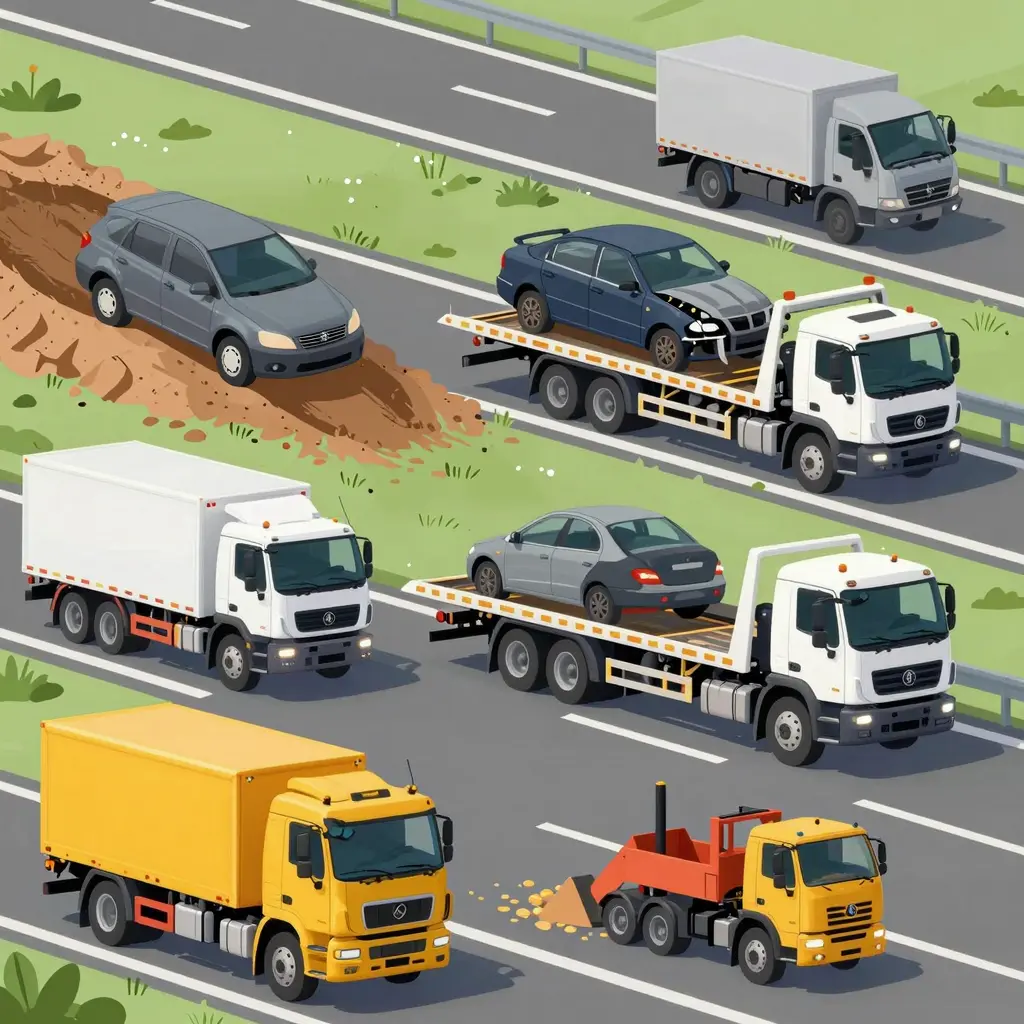 Tow Trucks in Action
