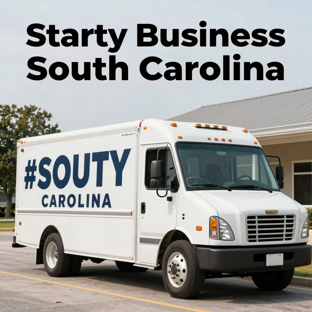 Motivational graphic about starting a tow truck business in South Carolina