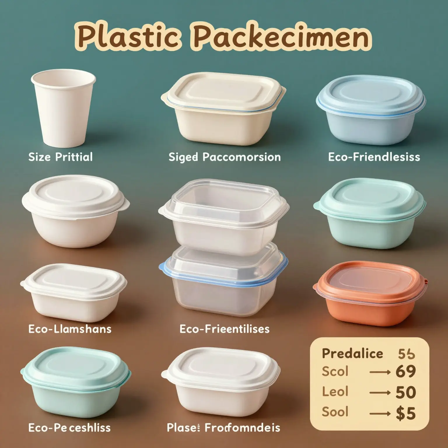 Plastic Packaging Containers Infographic